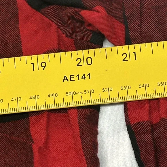 Target Wondershop men's Christmas red buffalo plaid pajamas pjs set size medium - Picture 5 of 10